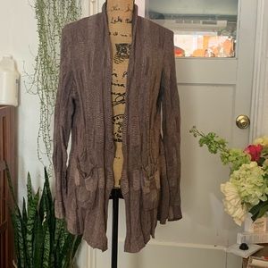 Anthropologie brown cardigan
